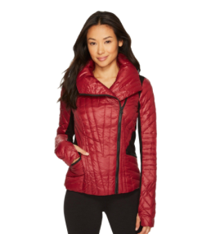 Blanc Noir Motion Panel Puffer- Garnet