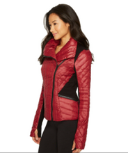 Load image into Gallery viewer, Blanc Noir Motion Panel Puffer- Garnet