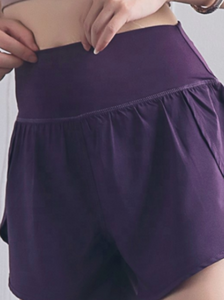 PHNX High Waist Running Shorts- Plum
