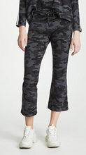 Load image into Gallery viewer, Sundry Camo Flare Pant w/ Trim-Charcoal
