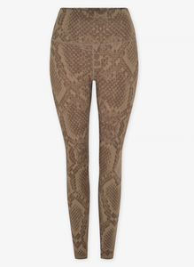 Let's Go High 25" Legging - Khaki Snake