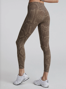 Let's Go High 25" Legging - Khaki Snake
