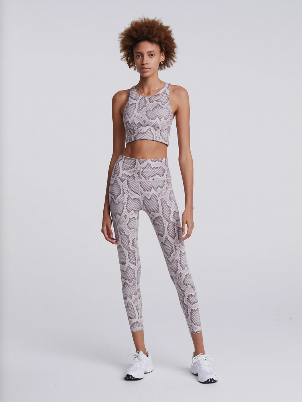 VARLEY - Let's Move Harris Bra - Alabaster Python