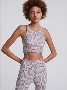 VARLEY - Let's Move Harris Bra - Alabaster Python