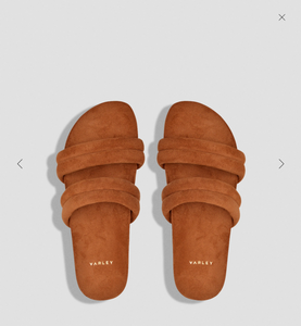 Varley Giles Quilted Slides - Cashew