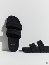 Load image into Gallery viewer, Varley Giles Quilted Slides - Black