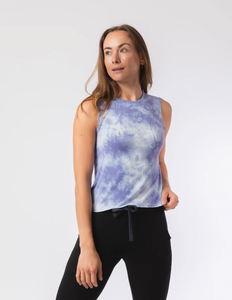Softwear Tank- Indigo Tie Dye