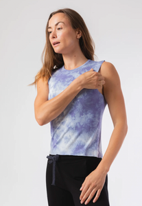 Softwear Tank- Indigo Tie Dye