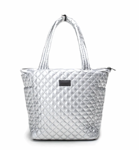 Vooray - Naomi Tote Quilted - Silver