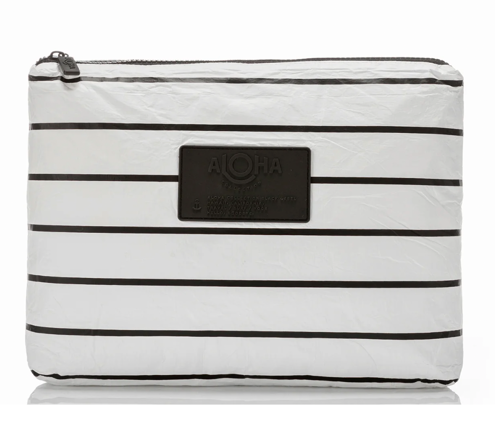 Aloha Mid Pinstripe - Black / White