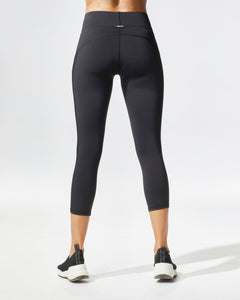MICHI Stardust Crop Legging - Black