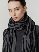 Load image into Gallery viewer, Varley Scarf- Black Zebra