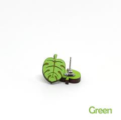 [un]possible cuts earrings - Banana Leaf Green