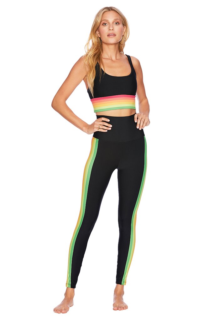 Beach Riot Jade Legging- Neon Stripe