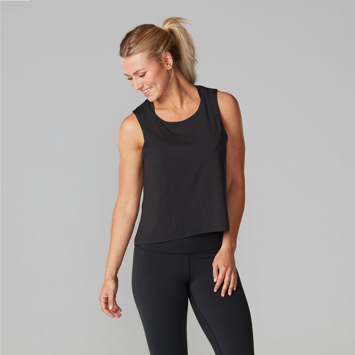 Tavi Noir High-Low Tank - Charcoal Grey