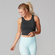 Load image into Gallery viewer, Tavi Noir Crop Tank - Charcoal Grey