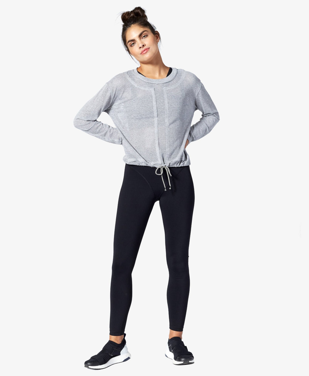 Vimmia Volley Drawstring Longsleeve Tee Heather Grey