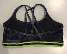 Load image into Gallery viewer, WITH Strappy Bra- Navy/Gray Camo w Neon Band