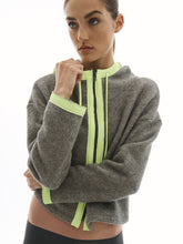 Load image into Gallery viewer, Lanston Sport Pursuit Neon Blocked Hoodie - Smoke