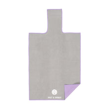 Load image into Gallery viewer, Salt &amp; Honey Pilates Reformer Towel - Grey/Purple