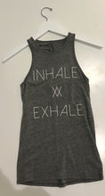 Load image into Gallery viewer, Good hYOUman Hi Neck Inhale XX Exhale - Heather Grey