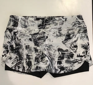 Lole Match Point Skirt White Ocean Marble