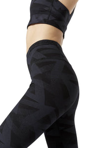 Vimmia X Geo Elastic Side Crop Legging - Black