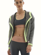 Load image into Gallery viewer, Lanston Sport Pursuit Neon Blocked Hoodie - Smoke
