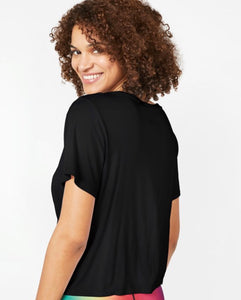 Terez Twist Front Short Sleeve