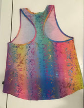 Load image into Gallery viewer, Terez Foil on Print Racerback Tank - Rainbow Haze
