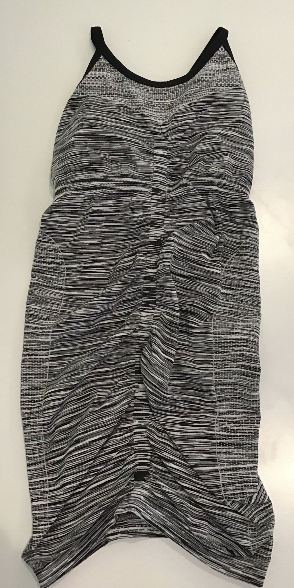 Vimmia Vinyasa Shelf Bra Tank- Black/White Spacedye