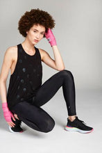 Load image into Gallery viewer, Terez Foil printed legging Skull - Black