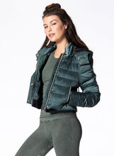 Load image into Gallery viewer, Nux Crop Puffer Jacket - Forest