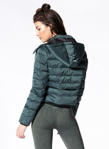Nux Crop Puffer Jacket - Forest