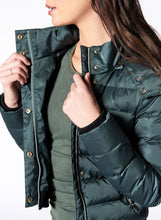 Load image into Gallery viewer, Nux Crop Puffer Jacket - Forest