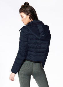 Nux Crop Puffer Jacket - Navy