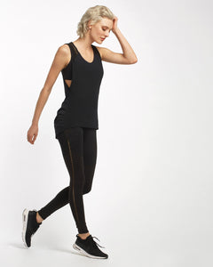 MICHI  Molten Tank Top - Black