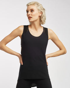 MICHI  Molten Tank Top - Black