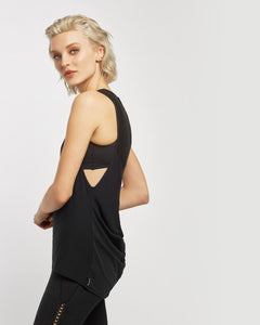 MICHI  Molten Tank Top - Black