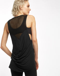 MICHI  Molten Tank Top - Black