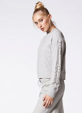 Load image into Gallery viewer, Nux Luxe Lattice Sweatshirt - Grey