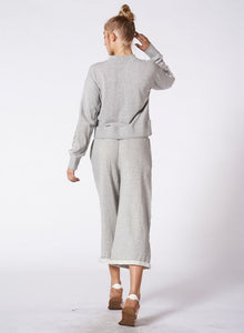 Nux Luxe Lattice Sweatshirt - Grey