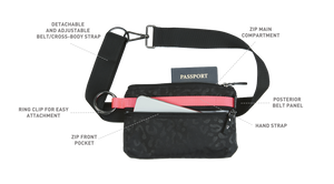 ANDI Urban Clutch- Diamond Black Reflective